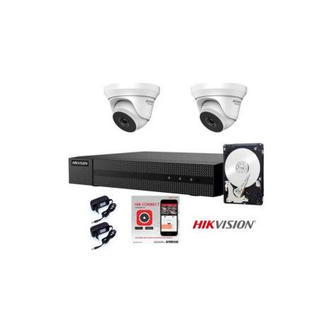 KIT VIDEOSORVEGLIANZA HIKVISION DVR 4 CANALI TELECAMERE DOME IR 40MT HD 1 TB