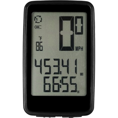 USB-wiederaufladbarer kabelloser Fahrradcomputer mit Geschwindigkeitsmesser und Kilometerzähler