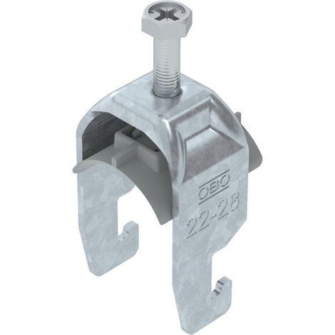 OBO Bettermann Bügelschelle 2056 22-28mm Stahl tauchfeuerverzinkt, 1186722 (1/2)