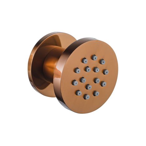 FugaFlow Eccelente Acces douche latérale - 5cm - ronde - Cuivre brossé PVD (Cuivre)