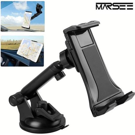 Support Tablette Voiture Universel pour Pare-Brise avec Ventouse pour Samsung Galaxy/iPad Pro/Air, iPad/iPad Mini/iPhone(4\" - 10.1\") (1/4)