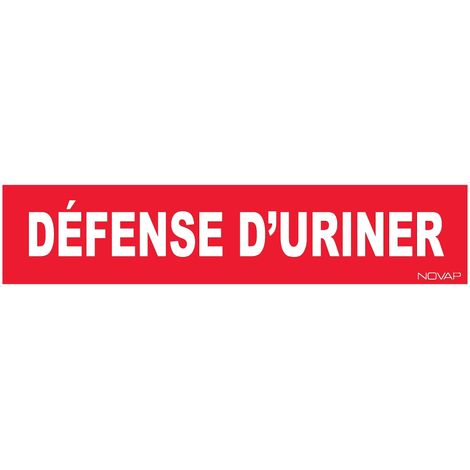 Panneau Défense d'uriner - Rigide 330x75mm - 4120256