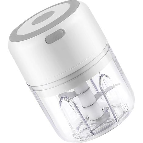 Elektrischer Knoblauchzerkleinerer (250 ml), kabellos, vielseitig einsetzbar, abnehmbarer kleiner Knoblauchzerkleinerer für Ingwer, Zwiebeln und Weißkohl (1/5)