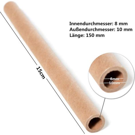 Tubes de Nidification en Carton pour Abeilles Maçonnes - Recharges de Tunnels de Nid pour Hôtel à Insectes Écologique, Diamètre 8mm, Longueur 15cm (Lot de 200) (1/5)