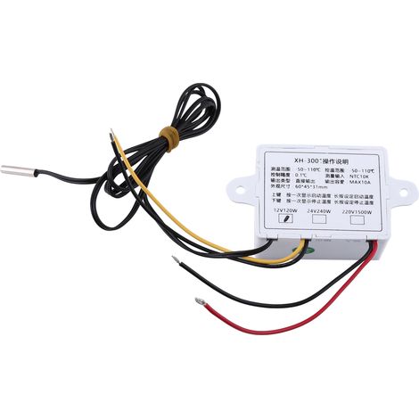 Contrôleur de température numérique haute précision 12 V (avec sonde) (1/5)