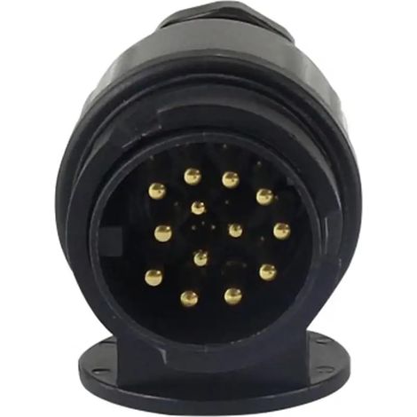 Connecteur De Câblage De Caravane Électrique 12V 13 Broches, Adaptateur De Prise De Barre De Remorquage, Accessoires De Voiture Camion RV (1/5)
