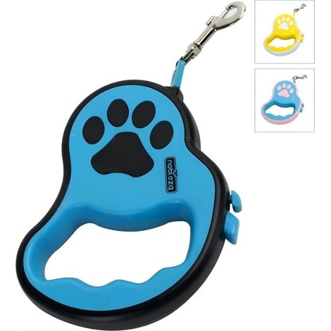 Laisse rétractable réfléchissante pour chiens jusqu'à 15 kg, pour chiens de petite et moyenne taille