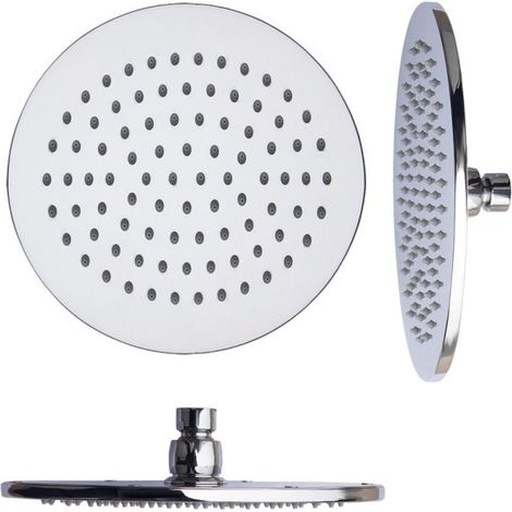 Trade Shop - Cabeza De Ducha 6 "15 Cm De Acero Redondo Estándar Ajustable Ajustable Ajustable -