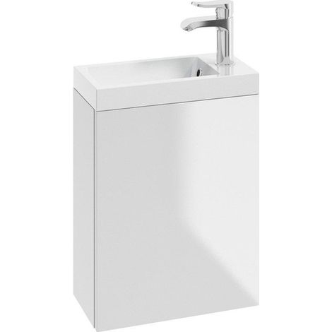Nemo Spring Aurora Alba lave-mains 200 x 400 x 122 mm composite minéral blanc brillant