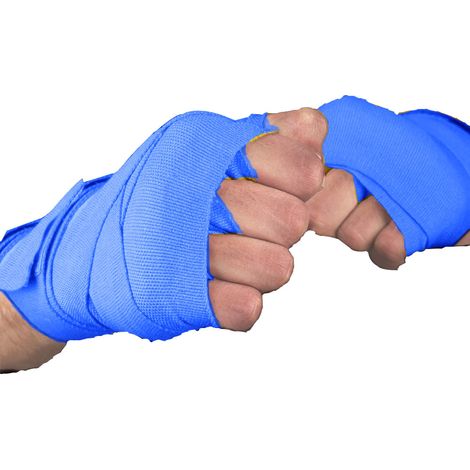 Bandage Poignet - En Coton Élastique 2,5 M - Pour Boxe Kickboxe Muay Thai MMA - 12 Pièces (1/5)