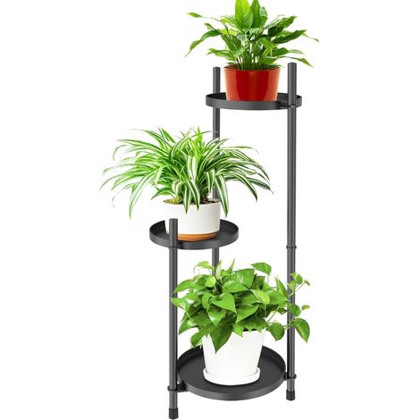 Plant Stand, Metal Plant Stand, Plant Stool, Flower Pot Holder for Plants, Balcony, Garden (1/5)
