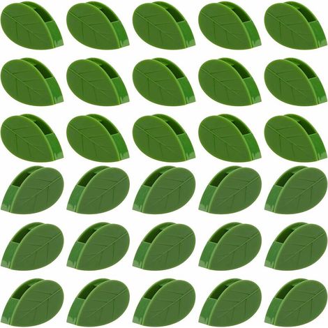 30 selbstklebende Kletterpflanzen-Wandclips, unsichtbare, blattförmige Rankenstütze (1/5)