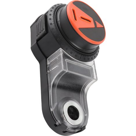 Aspirateur de poussière pour perceuse ABS noir orange fixation stable laser 0-360° perçage 0-13mm Type-C 500mAh pour déco meuble pub (1/5)