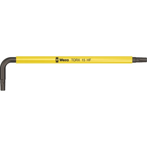 Cle male coudee WERA BlackLaser TORX T15 avec fonction de retenue (1/5)