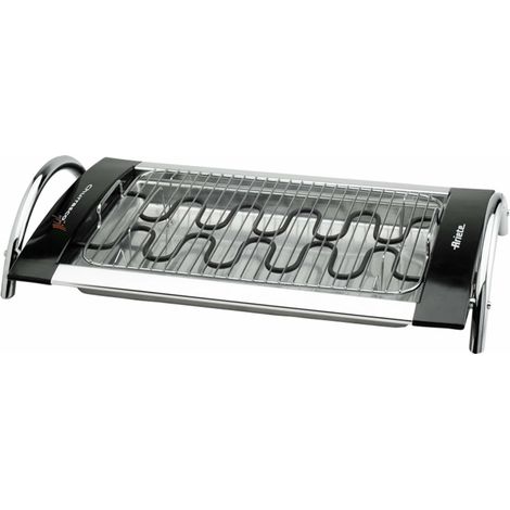 Ariete 732 2000 W Parrilla Eléctrico Mesa Negro, Plata