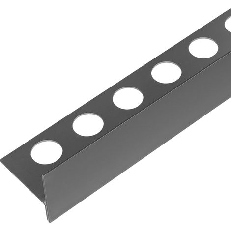 Balneo Profil de sol incliné gauche pour receveur 170 cm Gun Metal graphite en acier inoxydable (1/5)