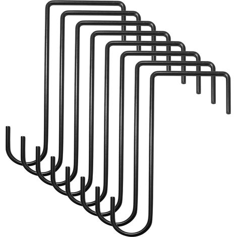 Lot de 8 Crochets de Jardin (20 cm), Supports Muraux et de Clôture pour Pots Suspendus et Lumières . (1/4)