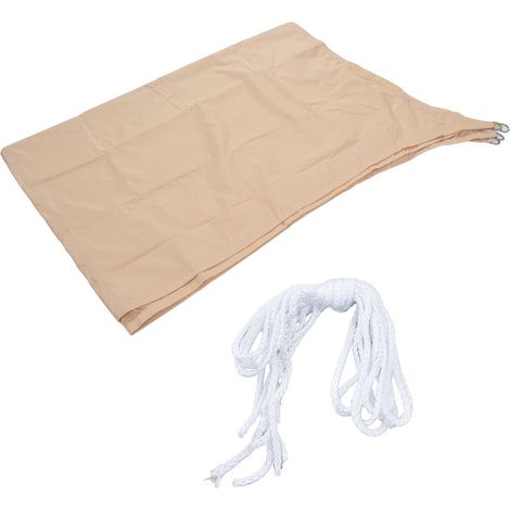 Voile d'ombrage carrée 2x3m beige, résistante à l'usure, en polyester durable et imperméable, portable et légère. (1/5)