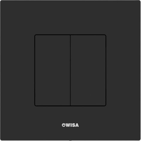 Wisa XS Plaque de commande Delos DF KS noir mat