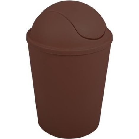 Poubelle à bascule AKO 5,5L Marron Chocolat MSV