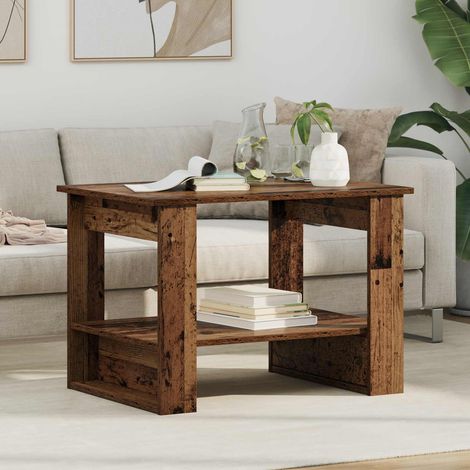 Couchtisch Altholz 72 x 50 x 50 cm Holzwerkstoff (1/5)