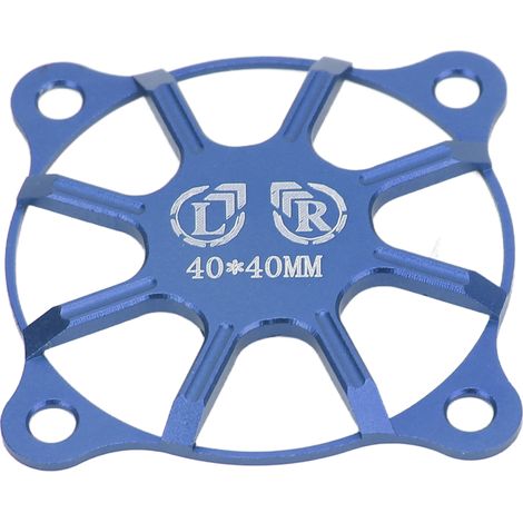 Housse de Protection en Alliage d'Aluminium pour Ventilateur RC 40x40mm - Accessoire Bleu Foncé pour Moteur