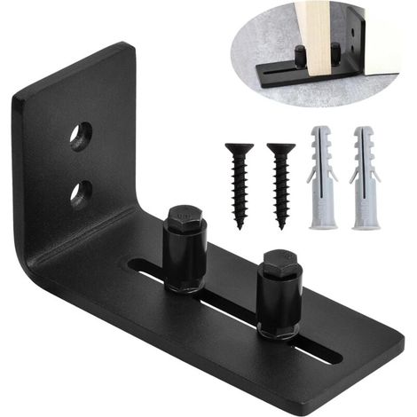 Guide de Plancher,Guide de Plancher de Porte de Grange,Rouleau Réglable Guide au Sol Pour Porte en Bois Coulissante,de Porte de Grange (1/4)