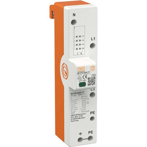 OBO Bettermann LightningController Rail triphasé avec NPE 255V, 5096975 (1/2)