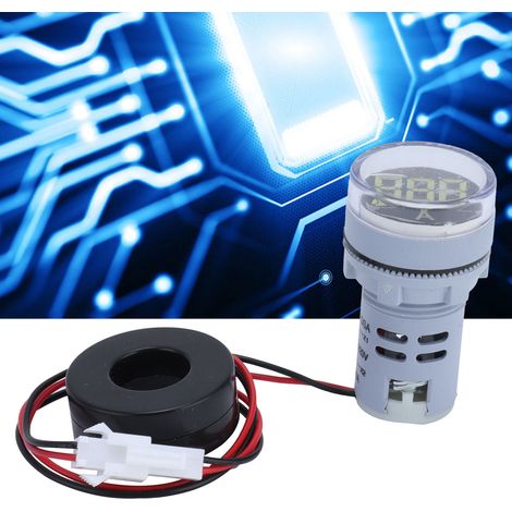 Voyant lumineux universel de signalisation de courant AD16-22DSA 220 V CA blanc (1/5)