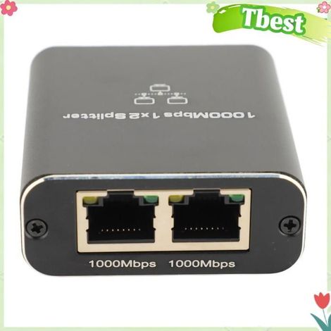 Tbest répartiteur Ethernet 1 à 2 Répartiteur Ethernet Haute Vitesse 1000 Mbps pour Cat8 Cat7 Cat6 Cat5 Cat5e, deco statue (1/5)