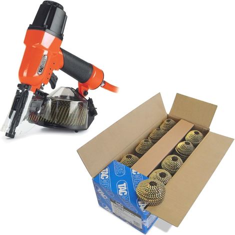 Tacwise Mini Nailer DCN50LHH 50mm + 14,400 2.1 x 38mm Conical Top Coil Nails (1/5)