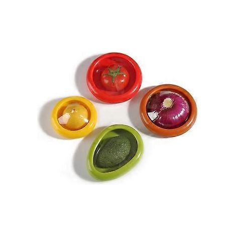 4er-Set wiederverwendbare Behälter zur Aufbewahrung von Avocados, Zitronen und Tomaten (1/5)