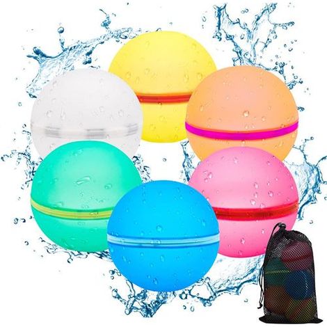 Bombes à eau réutilisables, ballons à eau en filet réutilisables