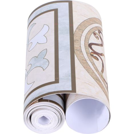 Papier peint de plinthe adhésif imperméable, décoration murale pour salon et couloir (1/5)