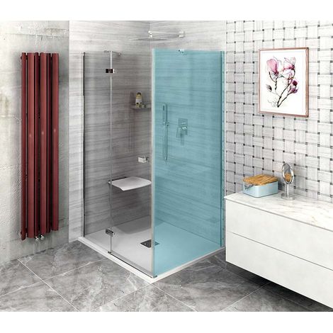 Polysan Fortis Line - Porte de douche 100 cm, à gauche, chrome/verre transparent FL1010L (1/5)