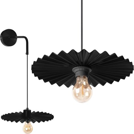 LÁMPARA DE PARED APP1355-1W BLACK 30 CM