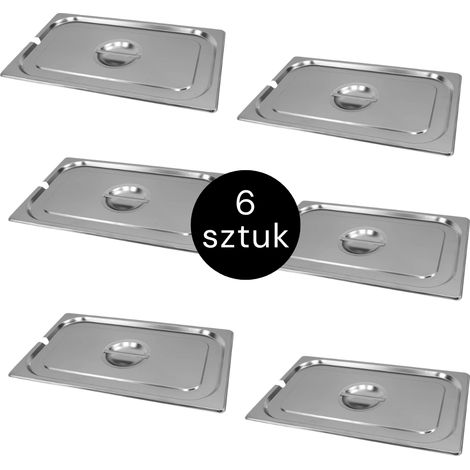 Coperchio per GN Mega-M 1/1 530x325 con ritaglio (set da 6) N (1/2)