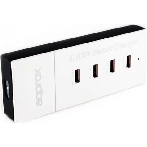 Approx appUSB4PW 4 USB Blanco