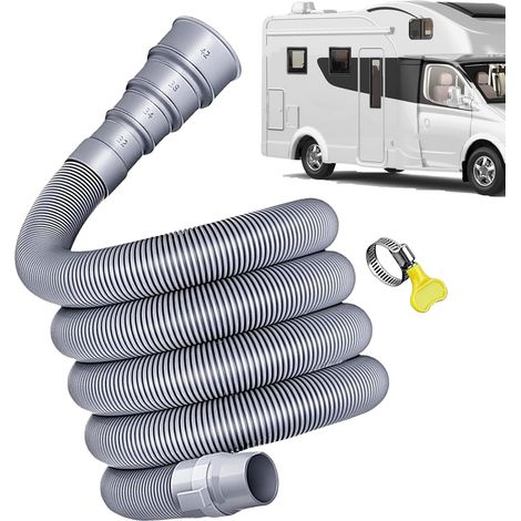 Tuyau d'Égout pour Caravane de Voyage Flexible Robuste et Étanche pour Évacuation,Système D'eaux Usées Polyvalent Jeu D'extension Pour Remorque Pour Vacances Et Voyages (1/5)