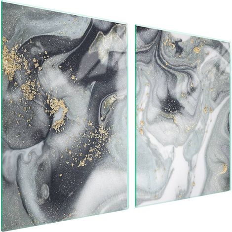 Glasschutzplatte für Herd 2x45x52 Marmor (1/5)