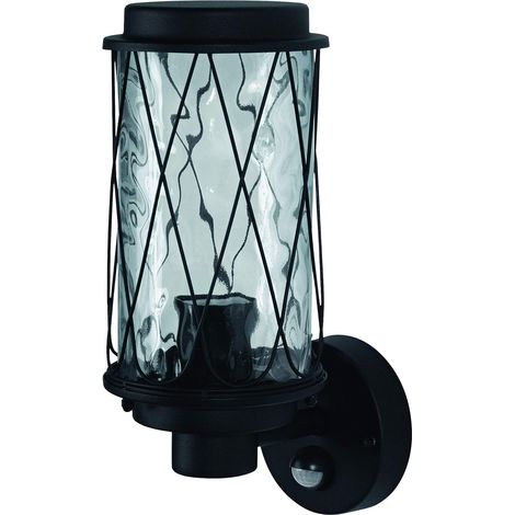 Applique et plafonnier LED LEDVANCE, luminaire pour applications extérieures, culot E27, capteur de lumière du jour et de mouvement intégré, Endura Classic Cage Up Sens