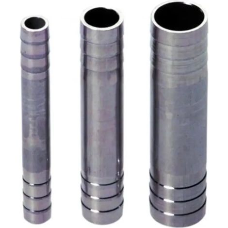 Doppel-Bierschlauchtülle CNS NW 4mm - Raccords à double tuyau en acier inoxydable pour systèmes de tirage de bière professionnels, anti-corrosion, montage facile et étanche