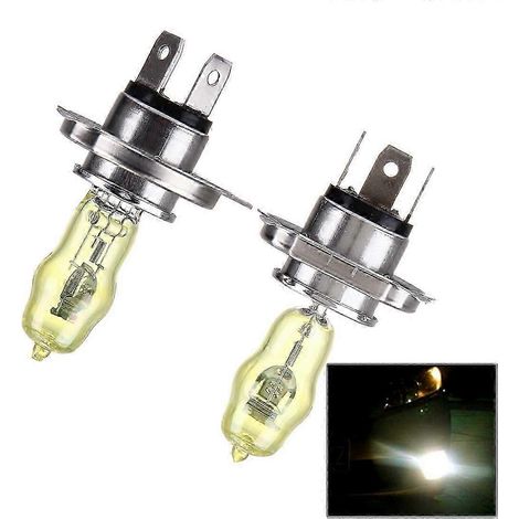 Ampoules H4 au xénon jaune pur, 12 V 100/90 W (1/4)