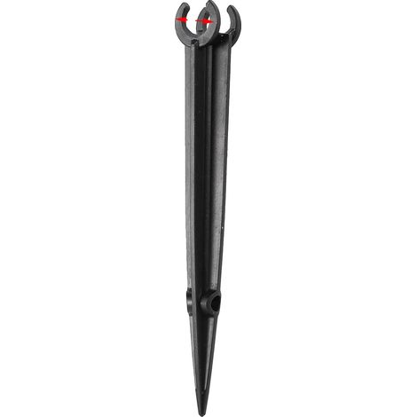 Supporti per tubo da giardino, in plastica resistente, facili da installare, per diametri esterni da 10 a 12 mm. (1/2)