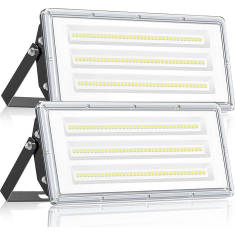 Projecteur LED Extérieur 100W 2 Pièce, 10000LM 6500K, 85-265V Spot LED Extérieur mit Transformateur, IP67 Imperméable Éclairage de Sécurité pour Jardin,Terrasse,Garage,Usine,Sites Sportifs (1/5)