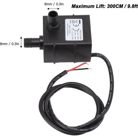 12V DC Brushless 1230B Silent Water Pump for Cooling and Fountains (1/4)