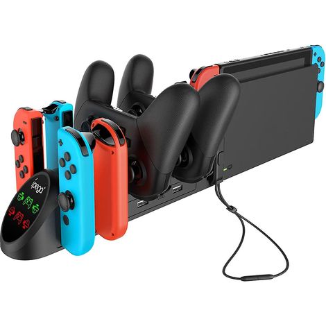 Station de charge LED 6 en 1 pour manettes et Joy-Cons Switch, station de charge USB 2.0 (1/5)