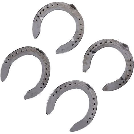 Set mit 4 leichten Aluminium-Hufeisen, Modell 4, Reithufeisen, Pferdebeschlag (Größe 4, bitte wenden Sie sich an den Kundenservice). (1/5)