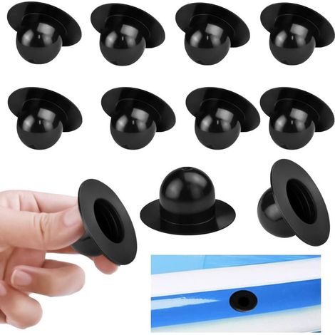Lot de 10 couvercles de bouchon de piscine, pièces de rechange pour bouchon mural de piscine, bouchon de filtre de piscine hors sol, pompe de filtre de piscine, bouchon de trou de filtre compatible (1/5)