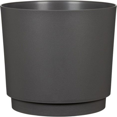 Cache-pot rotondo - GARDEN ID - Plano - Ø 25 - 7 L - H 22 cm - Antracite